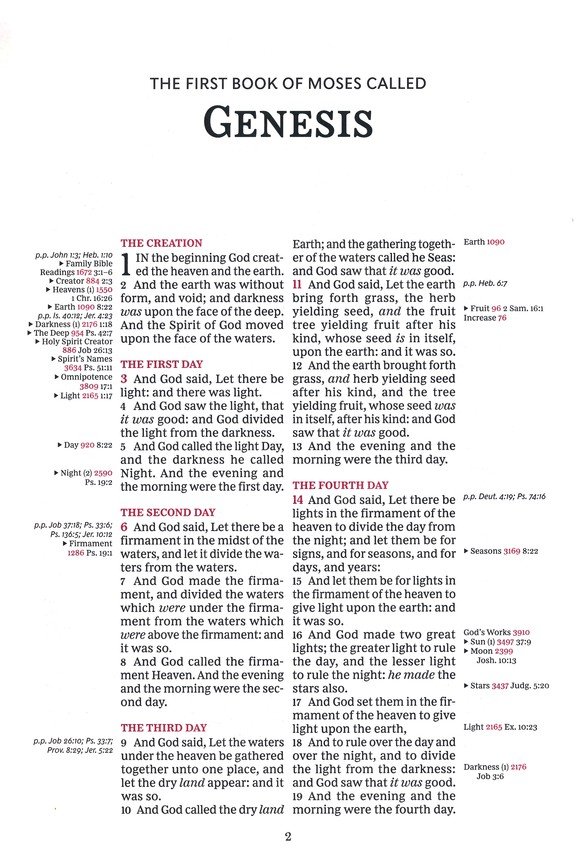 KJV, Thompson Chain-Reference Bible, Large Print, Leathersoft, Brown, Red Letter, Thumb Indexed, Comfort Print - Imagen 4