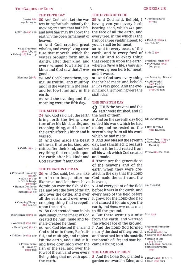 KJV, Thompson Chain-Reference Bible, Large Print, Leathersoft, Brown, Red Letter, Thumb Indexed, Comfort Print - Imagen 5