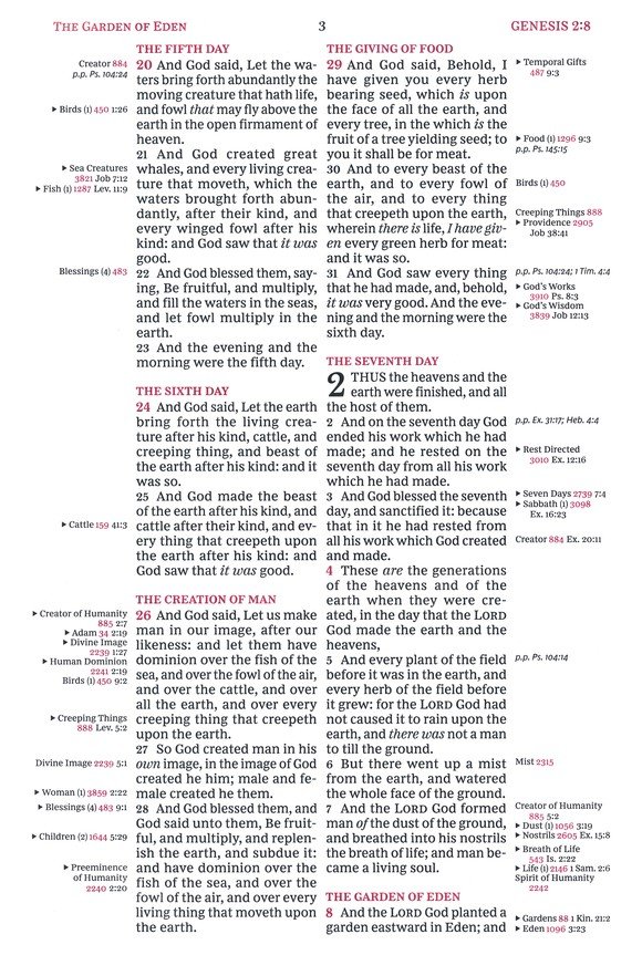 KJV, Thompson Chain-Reference Bible, Large Print, European Bonded Leather, Black, Red Letter, Comfort Print - Imagen 5
