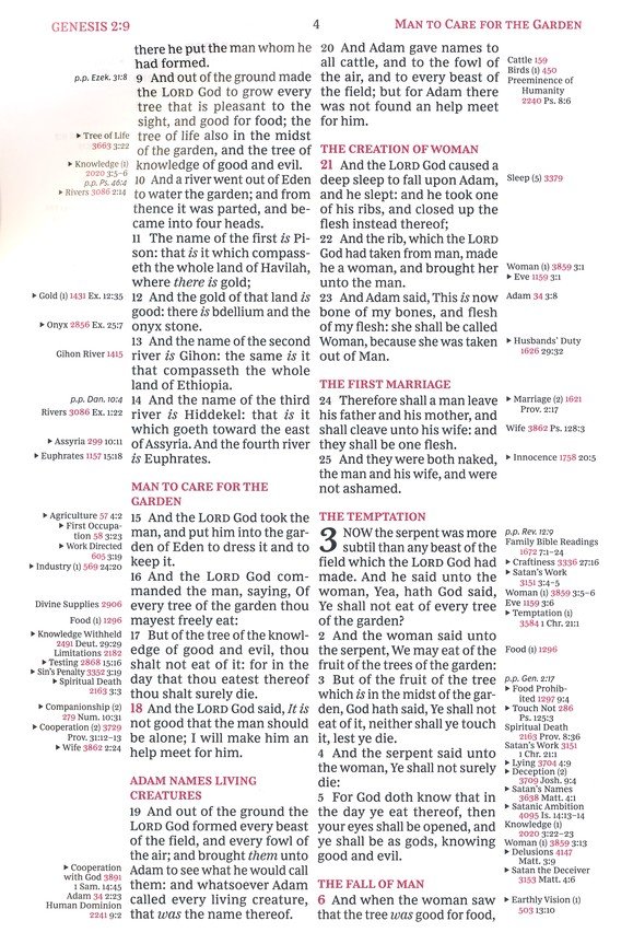 KJV, Thompson Chain-Reference Bible, Large Print, European Bonded Leather, Black, Red Letter, Comfort Print - Imagen 6