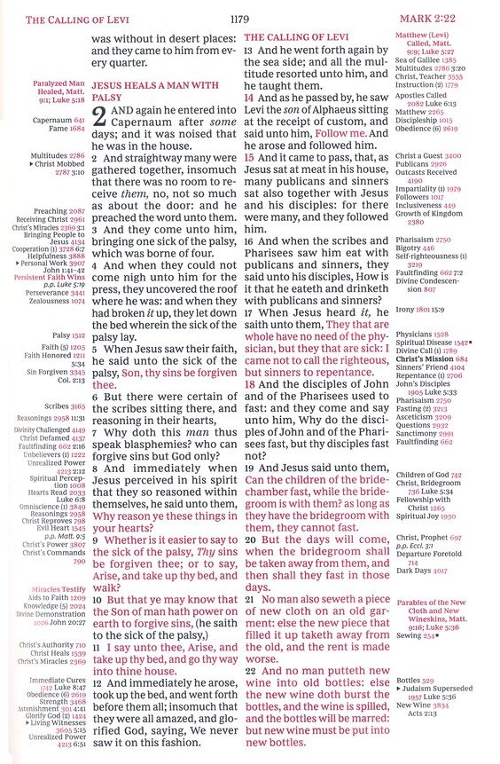 KJV, Thompson Chain-Reference Bible, Large Print, European Bonded Leather, Black, Red Letter, Comfort Print - Imagen 9