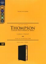 Alternative view of KJV, Thompson Chain-Reference Bible, Large Print, Genuine Leather, Cowhide, Black, Red Letter, Thumb Indexed, Comfort Print