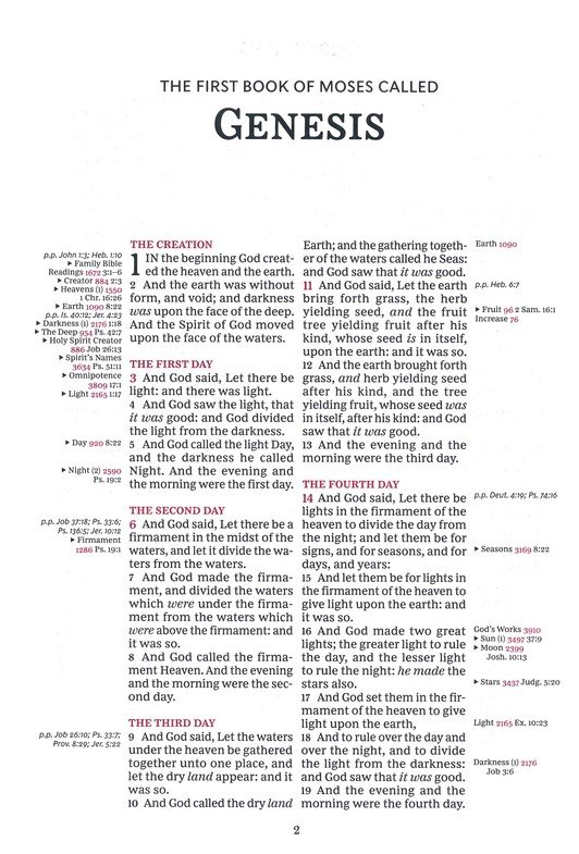 KJV, Thompson Chain-Reference Bible, Hardcover, Yellow Gold, Red Letter, Comfort Print - Imagen 3