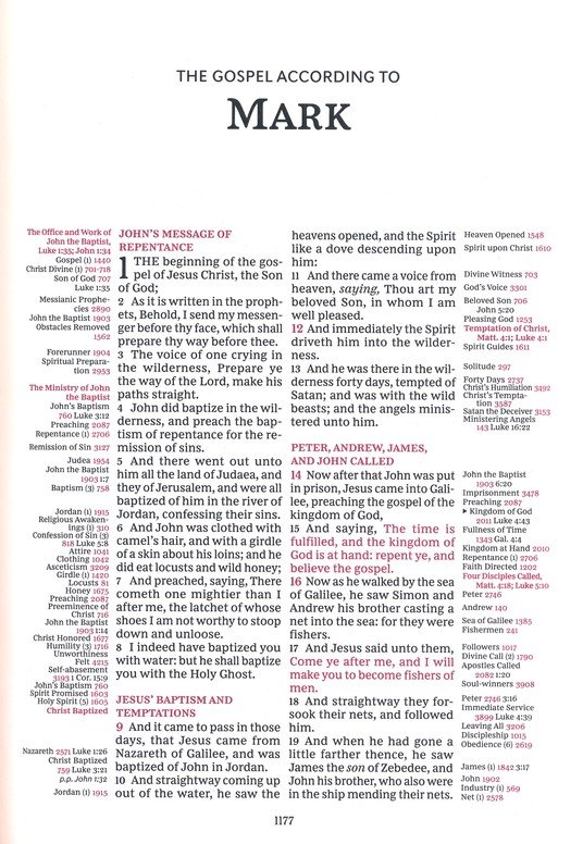 KJV, Thompson Chain-Reference Bible, Hardcover, Yellow Gold, Red Letter, Comfort Print - Imagen 6