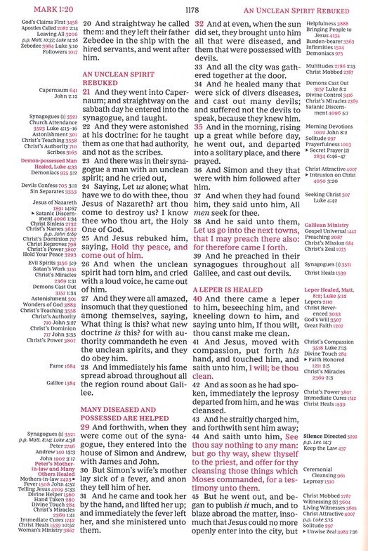 KJV, Thompson Chain-Reference Bible, Leathersoft, Burgundy, Red Letter, Thumb Indexed, Comfort Print - Imagen 8