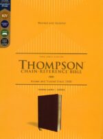 Alternative view of KJV, Thompson Chain-Reference Bible, Genuine Leather, Calfskin, Brown, Art Gilded Edges, Red Letter, Comfort Print