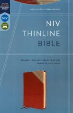 Alternative view of NIV, Thinline Bible, Leathersoft, Brown, Red Letter, Comfort Print