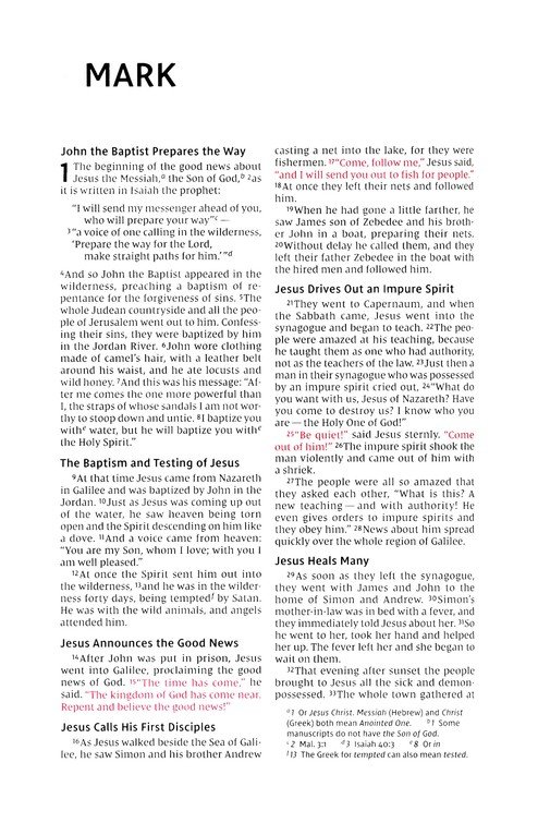 NIV, Thinline Bible, Leathersoft, Brown, Red Letter, Comfort Print - Imagen 7