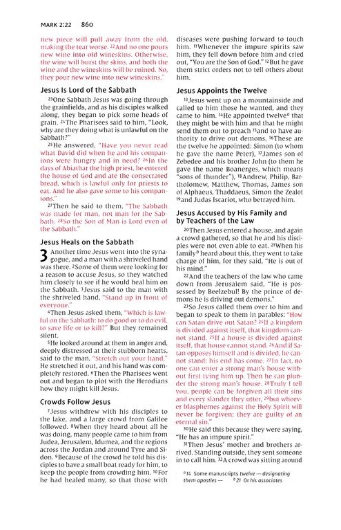 NIV, Thinline Bible, Leathersoft, Brown, Red Letter, Comfort Print - Imagen 9
