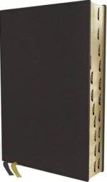 KJV, Thompson Chain-Reference Bible, Large Print, Genuine Leather, Cowhide, Black, Red Letter, Thumb Indexed, Comfort Print