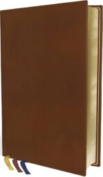 NIV, Thinline Bible, Premium Goatskin Leather, Brown, Premier Collection, Black Letter, Art Gilded Edges, Comfort Print