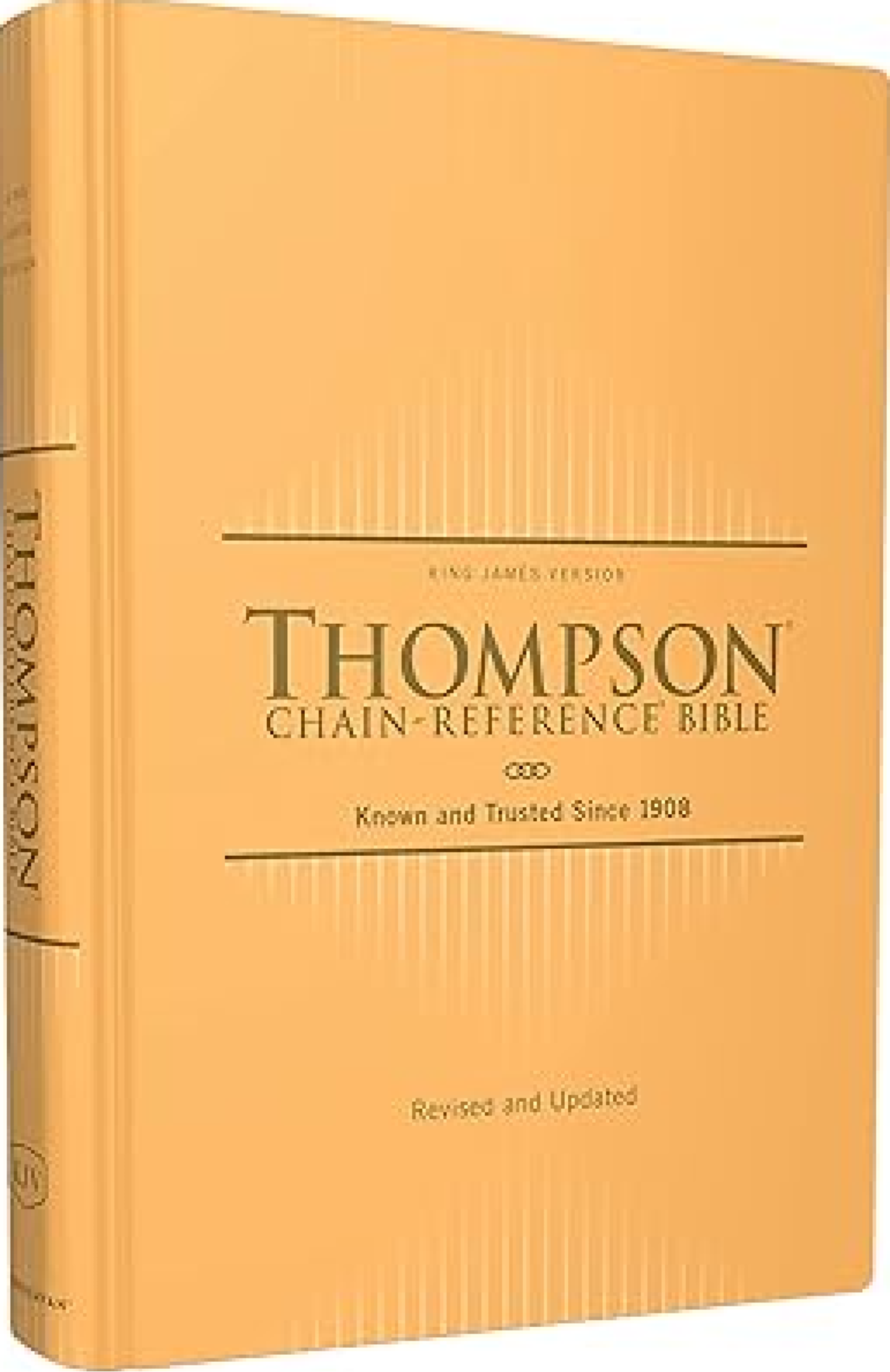 KJV, Thompson Chain-Reference Bible, Hardcover, Yellow Gold, Red Letter, Comfort Print