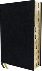 KJV, Thompson Chain-Reference Bible, European Bonded Leather, Black, Red Letter, Thumb Indexed, Comfort Print
