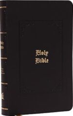 KJV, Personal Size Large Print Reference Bible, Vintage Series, Leathersoft, Black, Red Letter, Thumb Indexed, Comfort Print