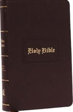 KJV, Personal Size Large Print Reference Bible, Vintage Series, Leathersoft, Brown, Red Letter, Thumb Indexed, Comfort Print