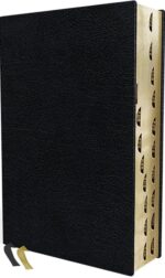 KJV, Thompson Chain-Reference Bible, Large Print, European Bonded Leather, Black, Red Letter, Thumb Indexed, Comfort Print