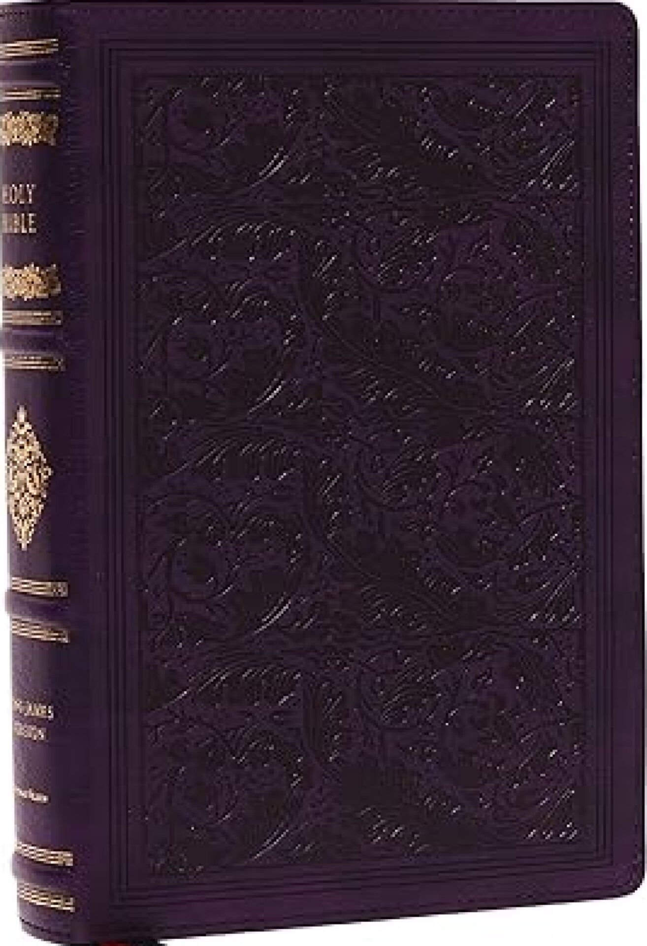 KJV, Wide-Margin Reference Bible, Sovereign Collection, Leathersoft, Purple, Red Letter, Comfort Print