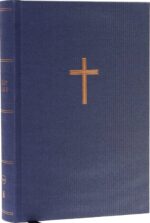 NKJV, Single-Column Wide-Margin Reference Bible, Cloth over Board, Blue, Red Letter, Comfort Print