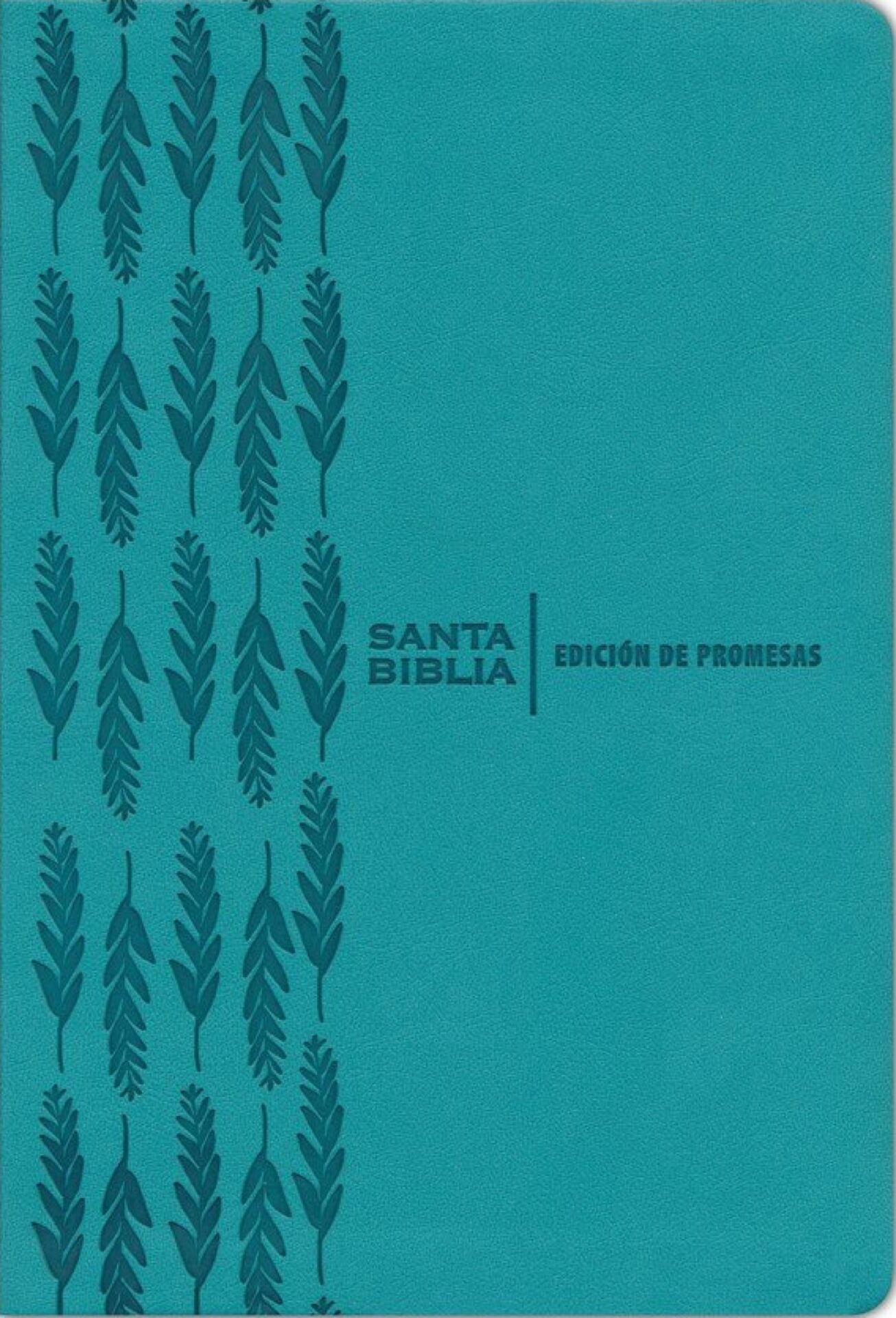 Santa Biblia de Promesas RVR-1960, Letra Gigante, Piel Especial, Turquesa