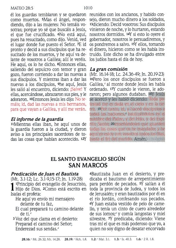 Santa Biblia de Promesas RVR-1960, Letra Gigante, Piel Especial, Turquesa - Imagen 8