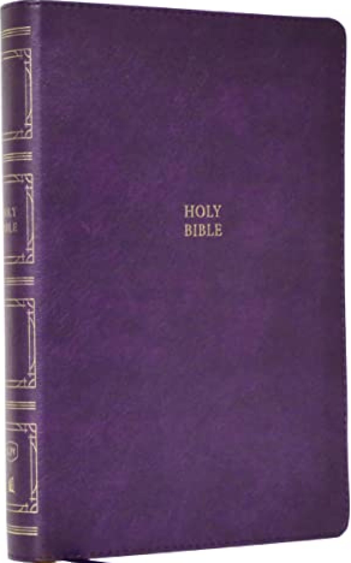 KJV, Paragraph-style Large Print Thinline Bible, Leathersoft, Purple, Red Letter, Comfort Print