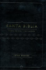 Biblia NVI Letra Grande Tamaño Manual Piel Italiana Negro