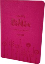 Biblia NVI  Compacta Letra Grande  - Imitación Piel Fuscia con Cierre