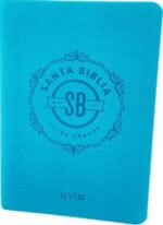 Biblia NVI  Compacta Letra Grande  - Imitación Piel Turquesa con Cierre