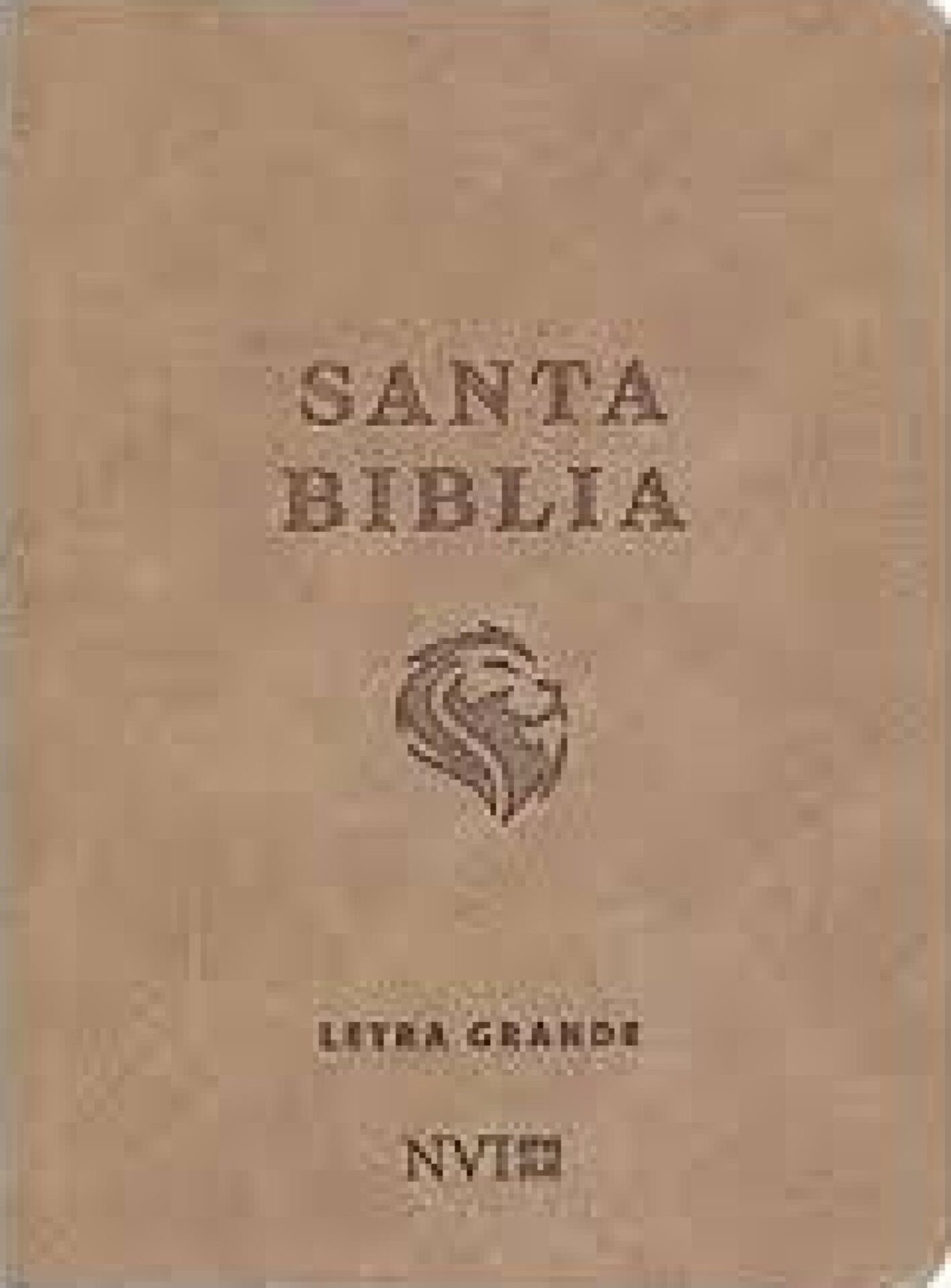 Biblia NVI Edición Bolsillo Letra Grande - Tapa Blanda Marrón Claro