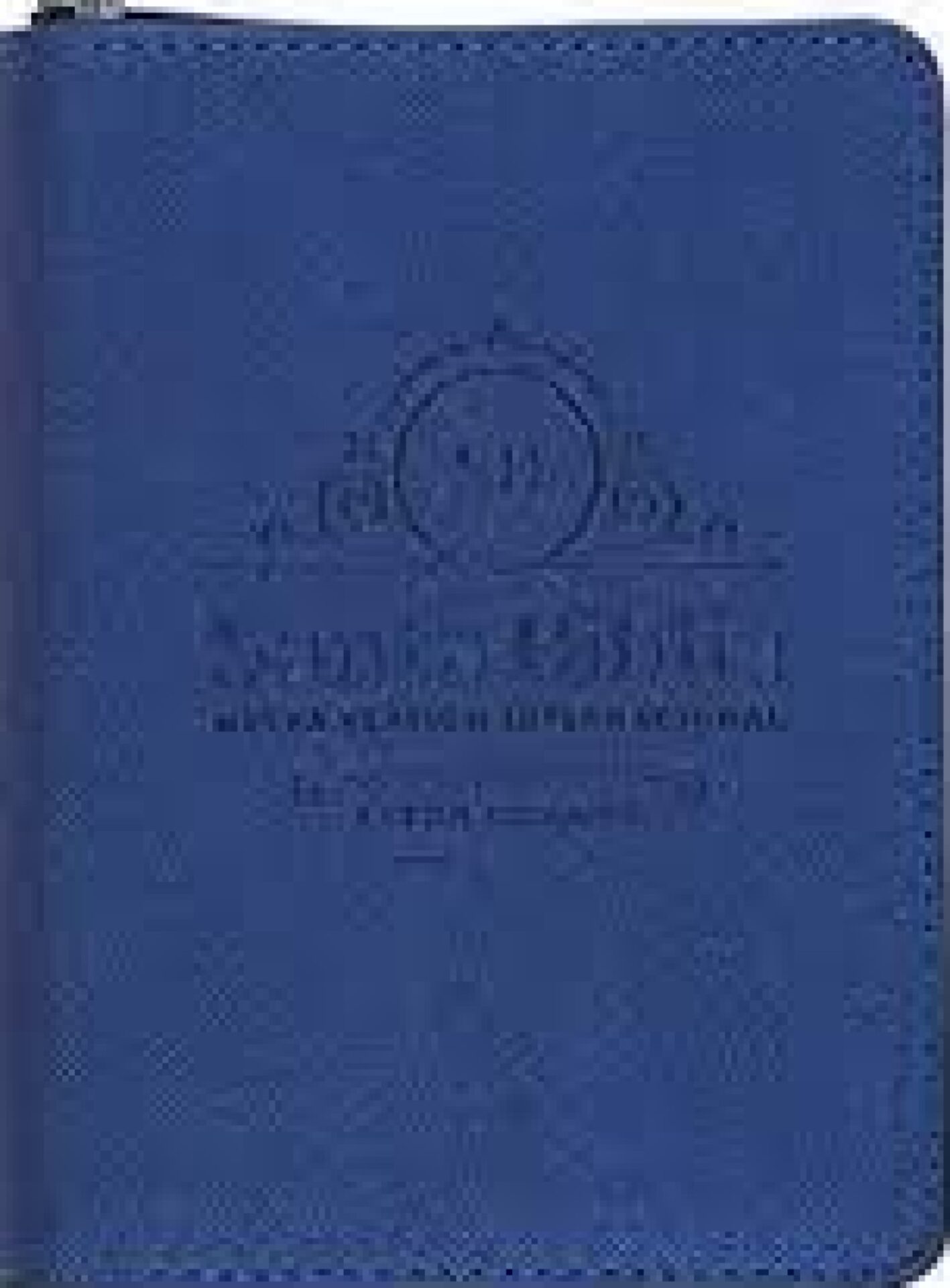 Biblia NVI Edición Bolsillo Letra Grande - Tapa Blanda Azul Metalizado con Cierre