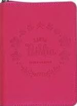 Biblia NVI Edición Bolsillo Letra Grande - Tapa Blanda Fusia Tornasolado  con Cierre