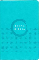 Biblia NVI Ultrafina  Imitación Piel Turquesa con Cierre