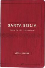 Biblia NVI  Letra Grande Tamaño Manual  - Cuero Ecológico Vino