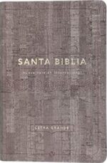 Biblia NVI  Letra Grande Tamaño Manual  - Cuero Ecológico Madera
