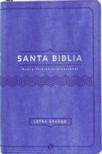 Biblia NVI  Letra Grande Tamaño Manual Cierre - Cuero Ecológico Lila