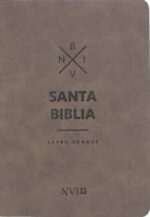 Biblia NVI  Compacta Letra Grande Tamaño Manual - Imitación Piel Marrón