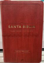 Biblia NVI  Letra Grande Tamaño Manual Cierre - Cuero Ecológico Vino