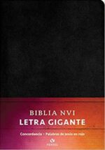 Biblia NVI Letra Gigante Imitación Piel Negra