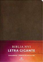 Biblia NVI Letra Gigante Imitación Piel Marrón