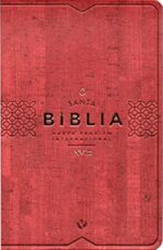 Biblia NVI Ultrafina Tamaño Manual Cuero Ecológico Vino