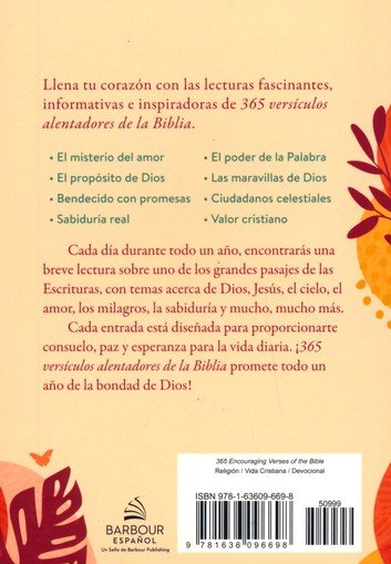 365 Versículos Alentadores De La Biblia - Tapa Blanda - Varios Autores - Imagen 9