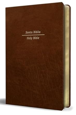 Biblia Bilingüe Reina Valera 1960/ESV English Standard Version - Letra Gigante Imitación Piel Marrón - Imagen 2
