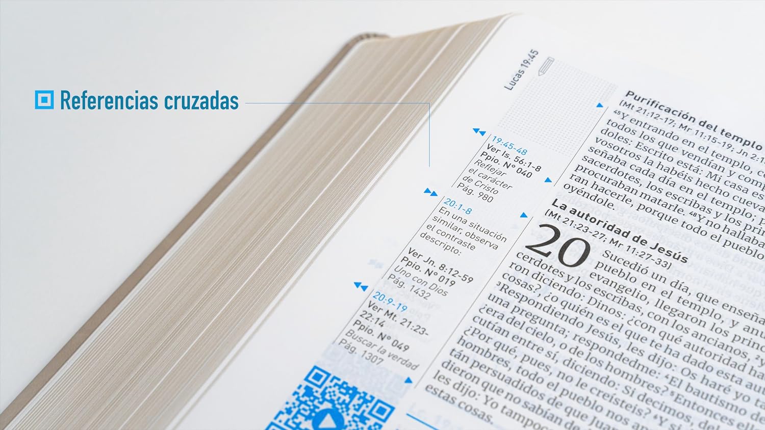 RVR 1960 Biblia QR Principios Para Vivir Imitación Piel Arena - Gene A. Getz - Imagen 2