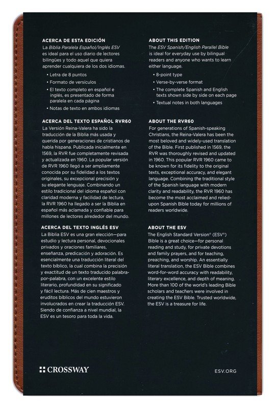 Biblia Bilingüe RVR60 / ESV Imitación Piel Marrón - Imagen 10
