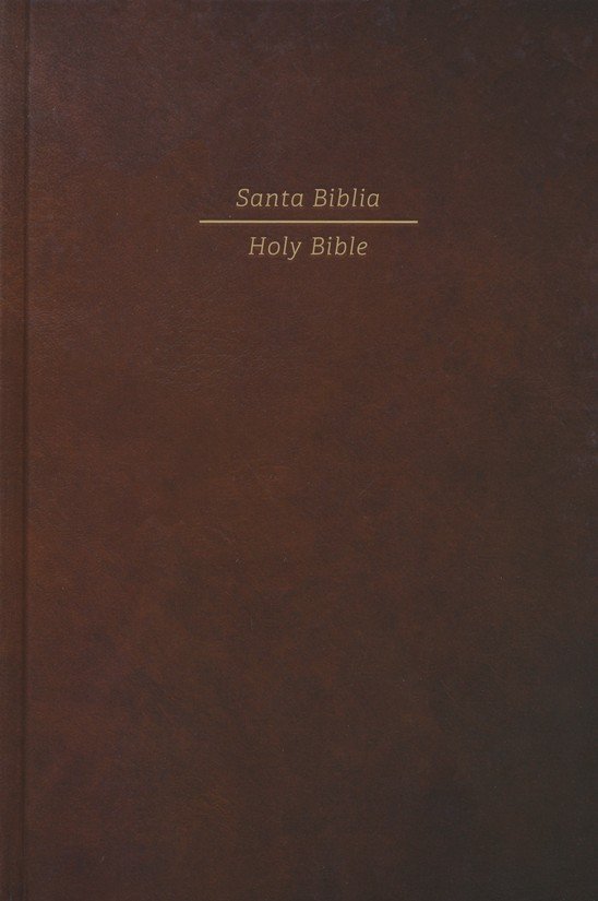 Biblia Bilingüe Reina Valera 1960/ESV Letra Grande Tapa Dura Marrón - Imagen 4