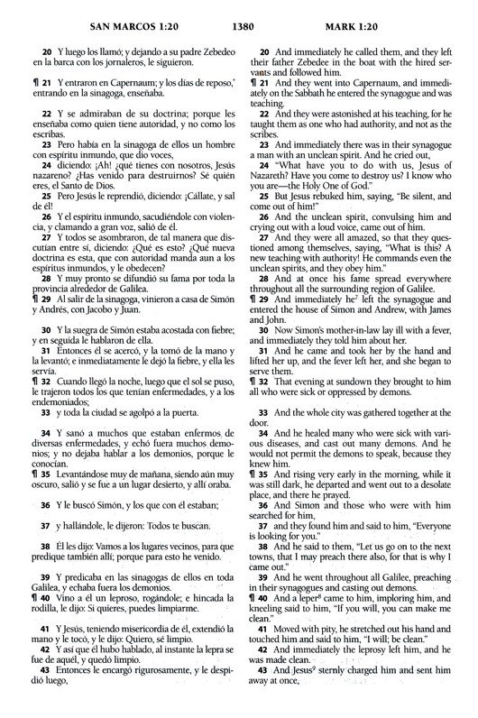 Biblia Bilingüe Reina Valera 1960/ESV Letra Grande Tapa Dura Marrón - Imagen 10