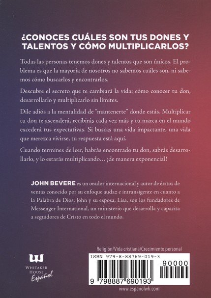 Multiplique El Potencial Que Dios Le Dio - Tapa Blanda - John Bevere - Imagen 10
