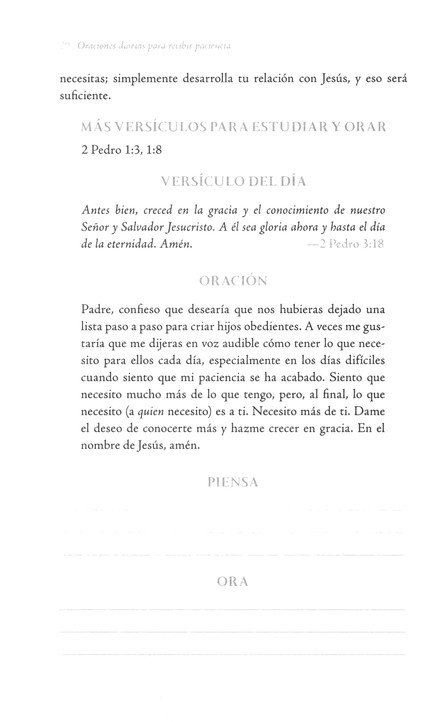 Oraciones Diarias Para Recibir Paciencia - Tapa Blanda - Brooke McGlothlin - Imagen 8