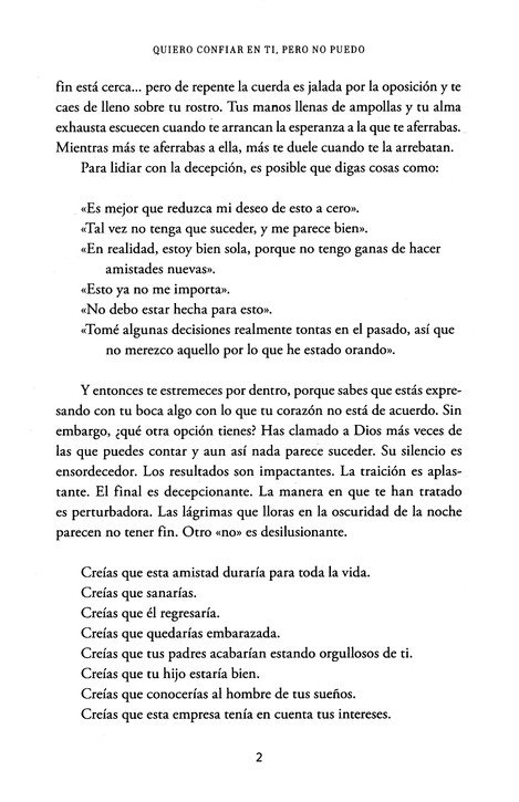 Quiero Confiar En Ti, Pero No Puedo - Tapa Blanda - Lysa TerKeurst - Imagen 6