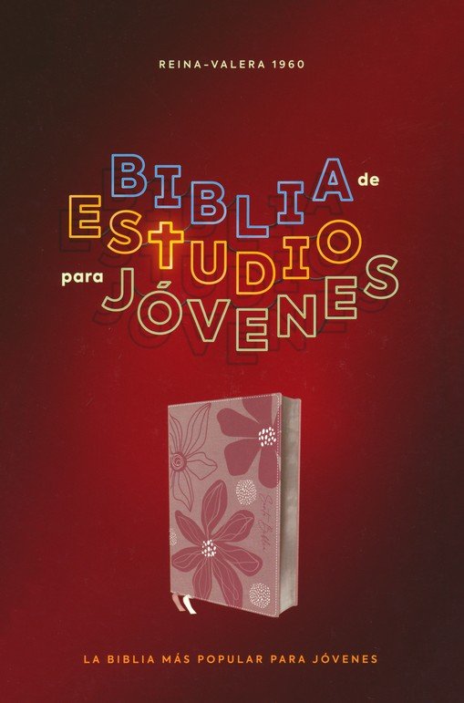 RVR60, Biblia de Estudio para Jóvenes, Imitación Piel Oro Rosa, Palabras de Jesús en Rojo, Comfort Print - Imagen 2
